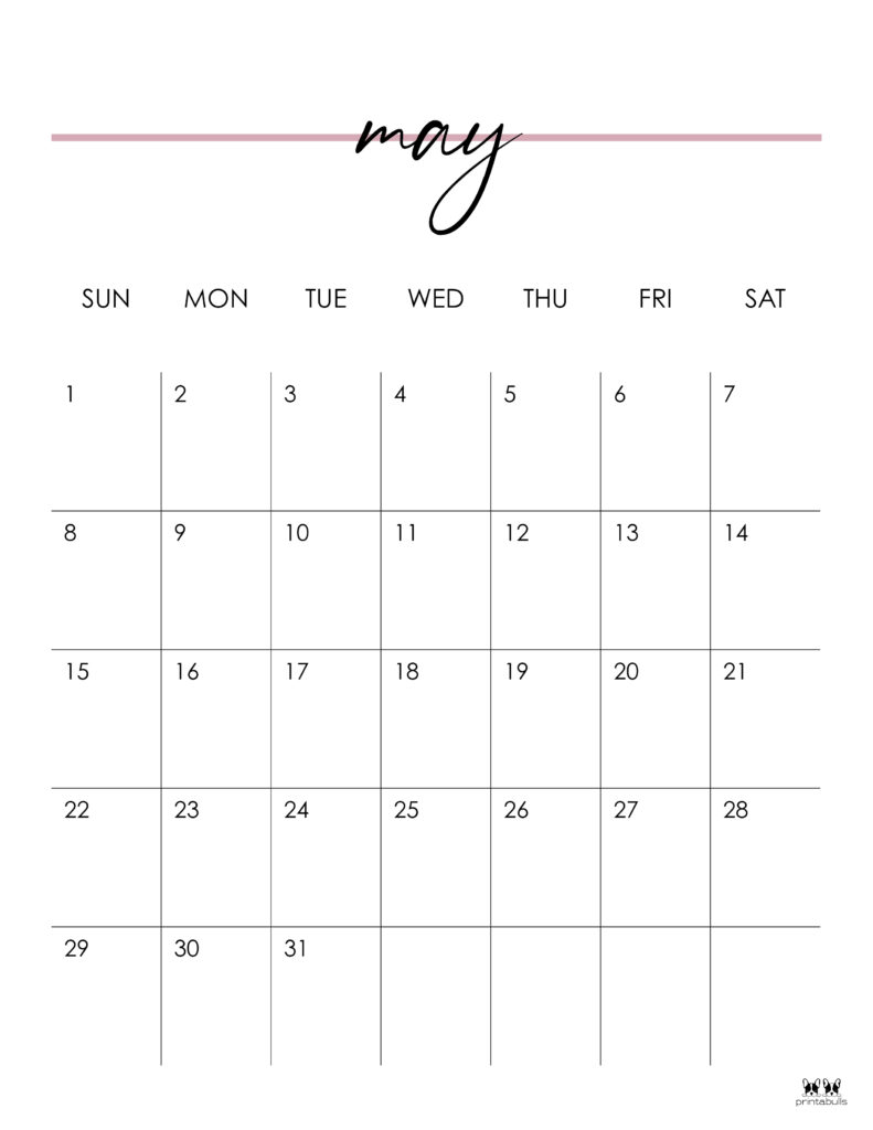 Printable May 2022 Calendar-Style 11
