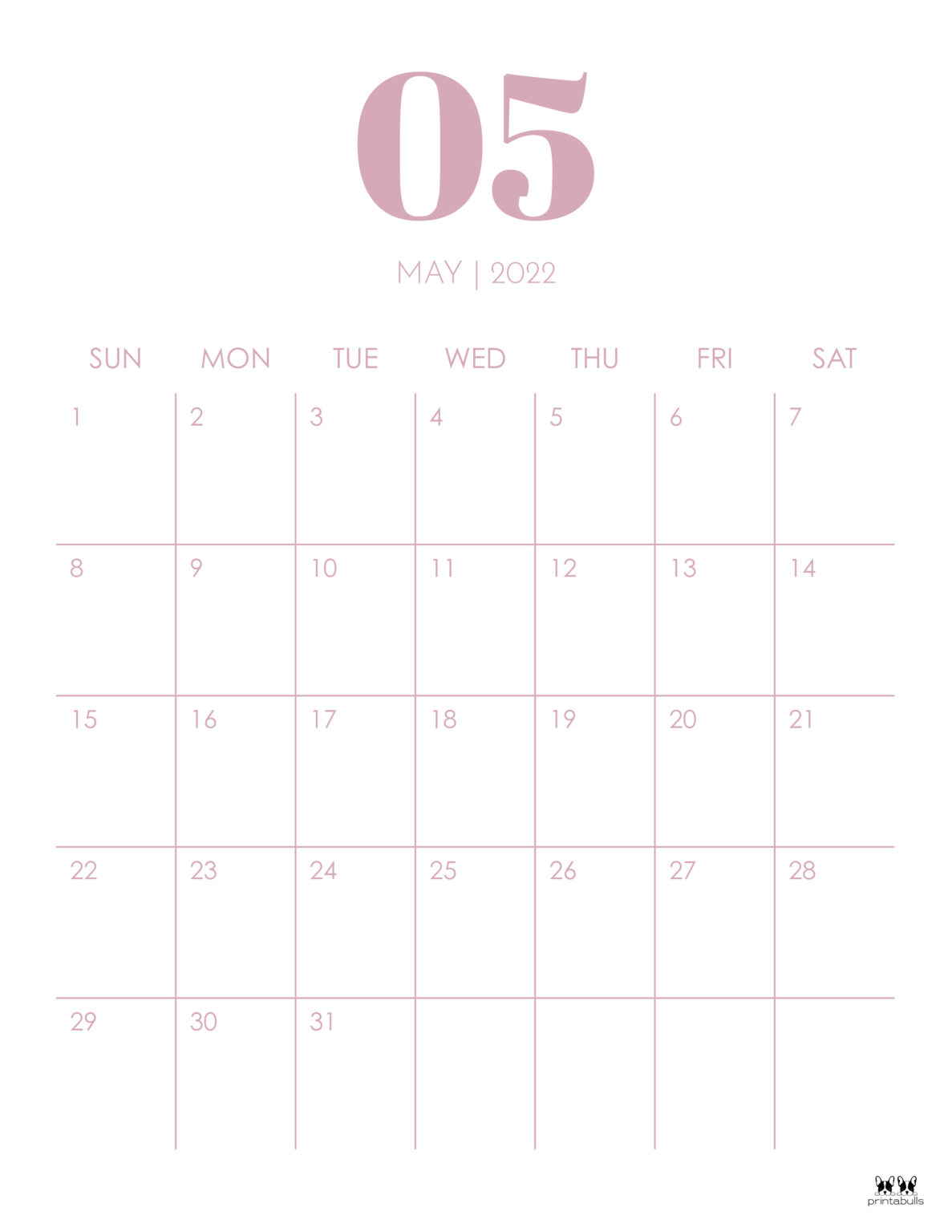 May 2022 Calendars 25 FREE Printable - Printable May 2022 Calendar Style 14 1187x1536