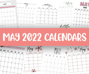 printable may 2022 calendars