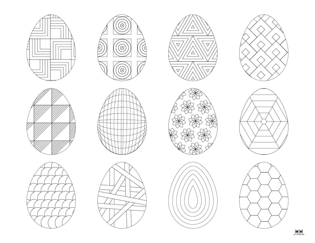 Easter Egg Coloring Pages _ Templates-103