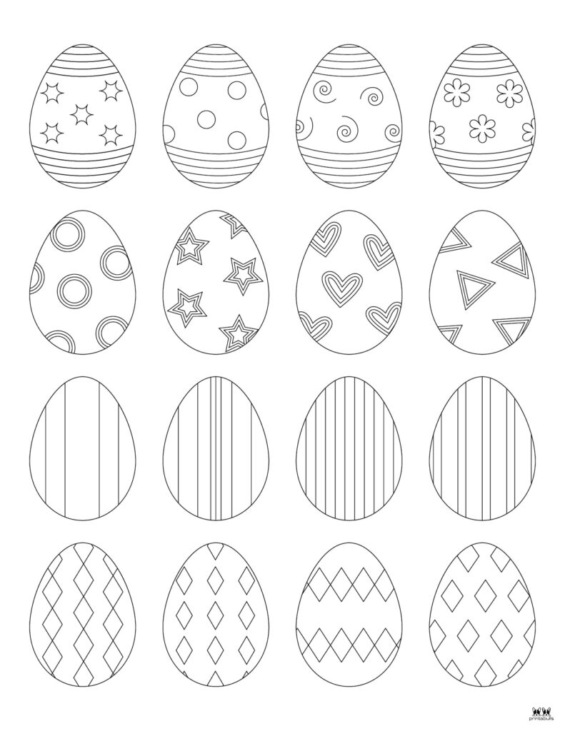Easter Egg Coloring Pages _ Templates-104