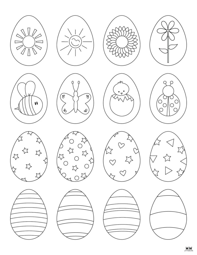 Easter Egg Coloring Pages _ Templates-105