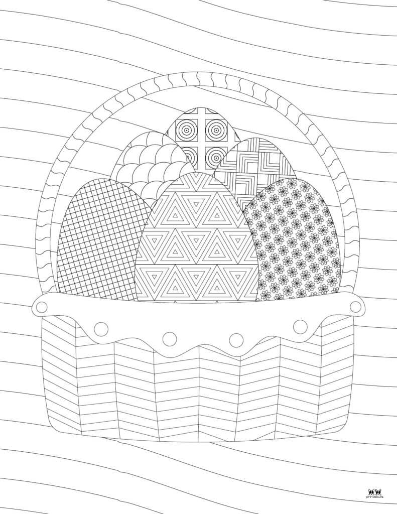 Printable Easter Coloring Page-Adult 1