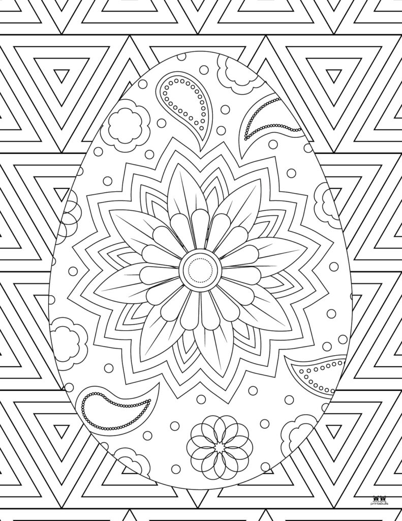 Printable Easter Coloring Page-Adult 2