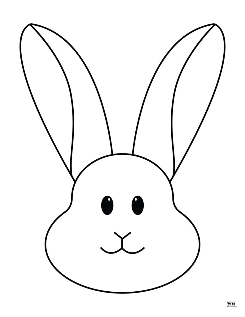 Printable Easter Coloring Page-Bunny 1