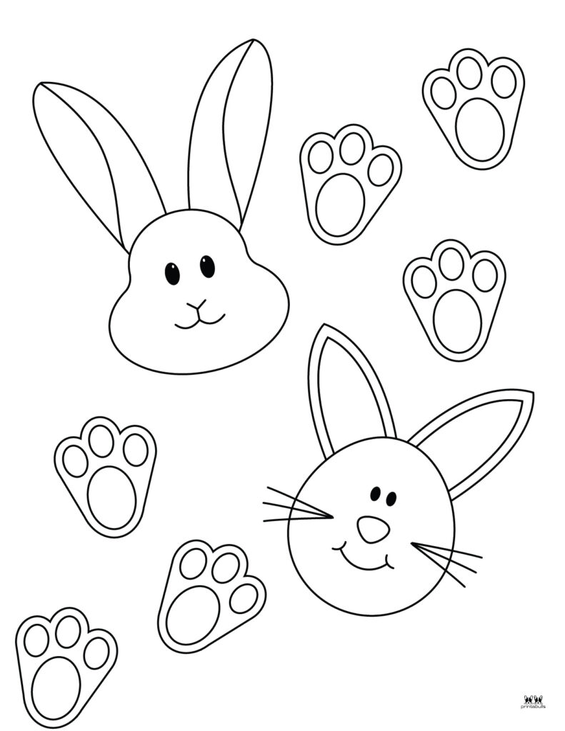 Printable Easter Coloring Page-Bunny 15