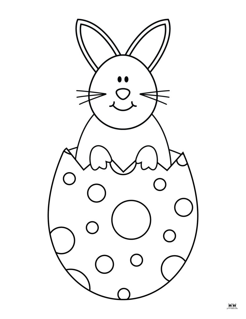 Printable Easter Coloring Page-Bunny 18