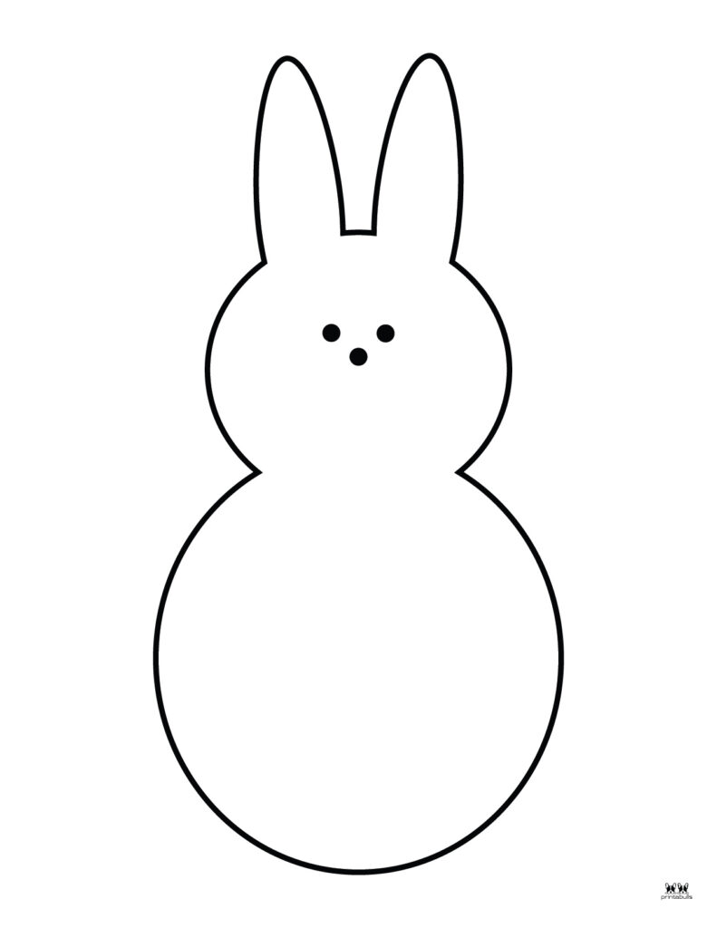 Printable Easter Coloring Page-Bunny 2