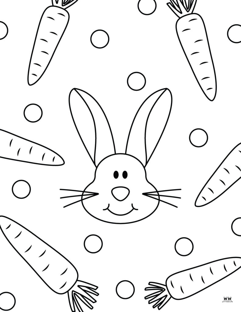 Printable Easter Coloring Page-Bunny 20