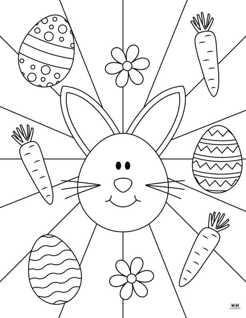 Printable Easter Coloring Page-Bunny 29