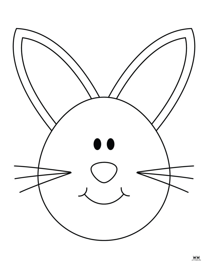 Printable Easter Coloring Page-Bunny 4
