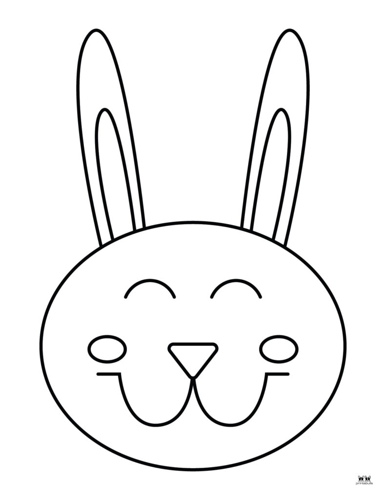 Printable Easter Coloring Page-Bunny 5