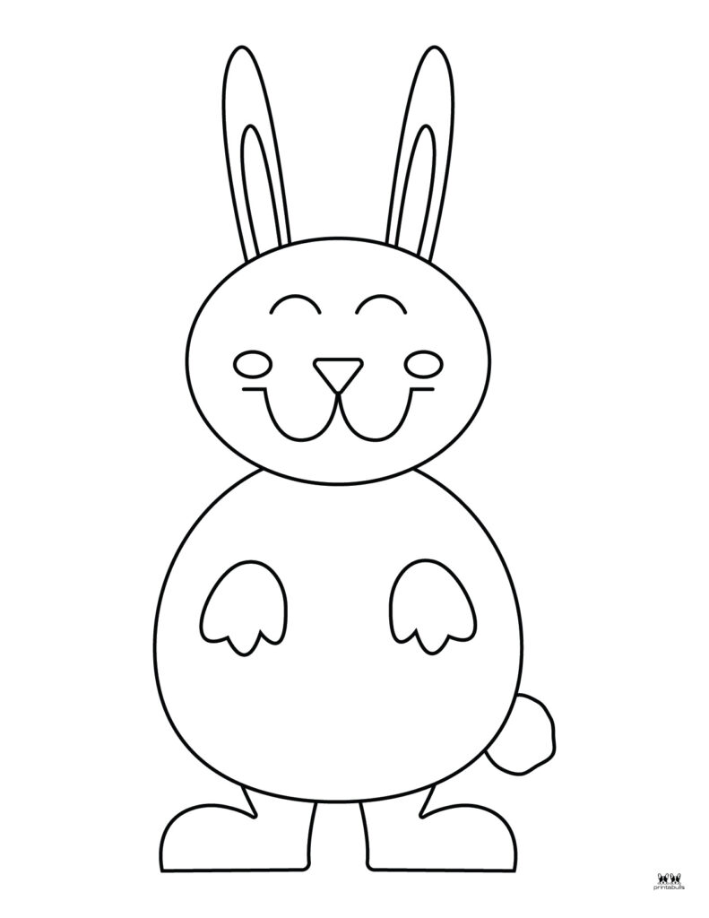 Printable Easter Coloring Page-Bunny 7