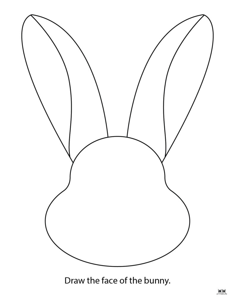 Printable Easter Coloring Page-Bunny 9