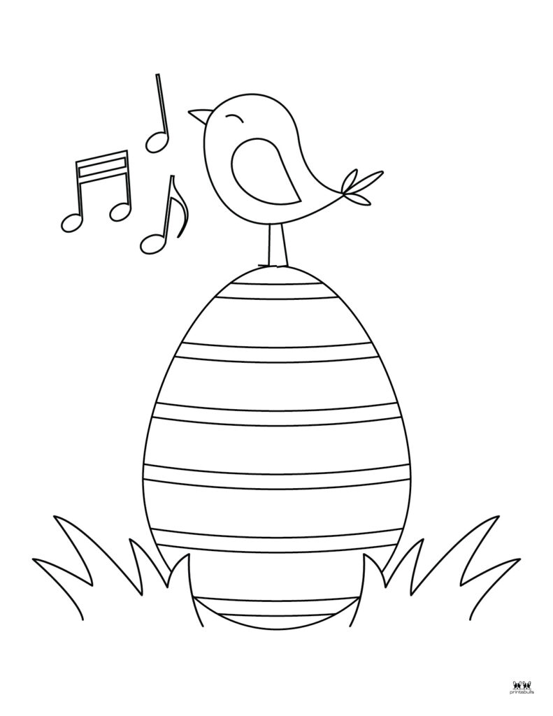 Printable Easter Coloring Page-Eggs 17
