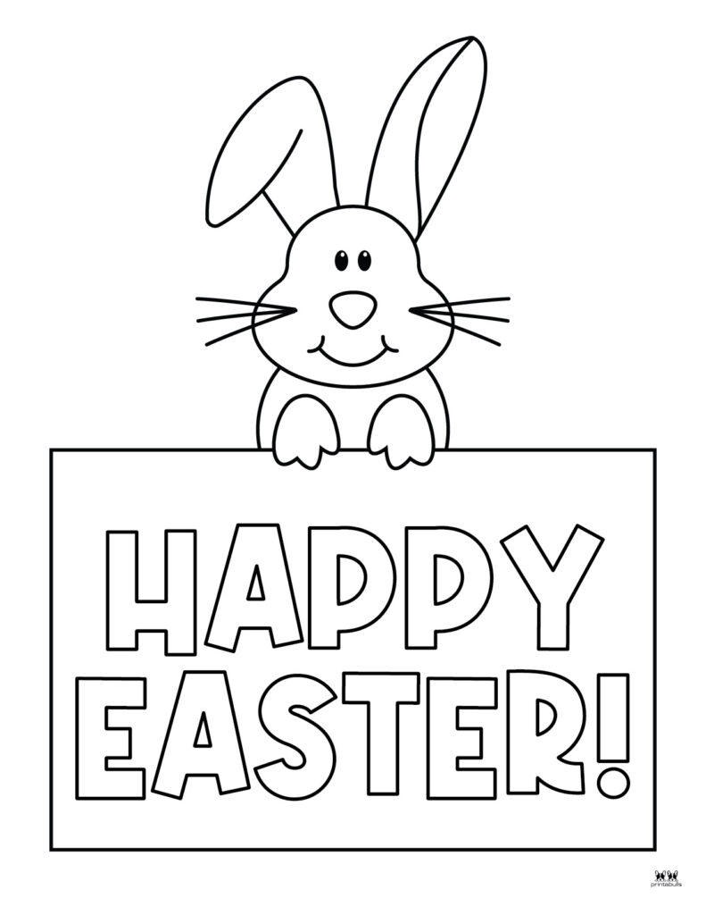 Printable Easter Coloring Page-Happy Easter 10