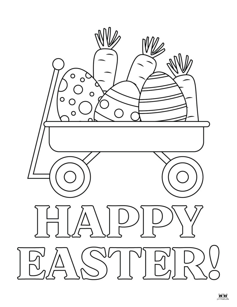 Printable Easter Coloring Page-Happy Easter 14
