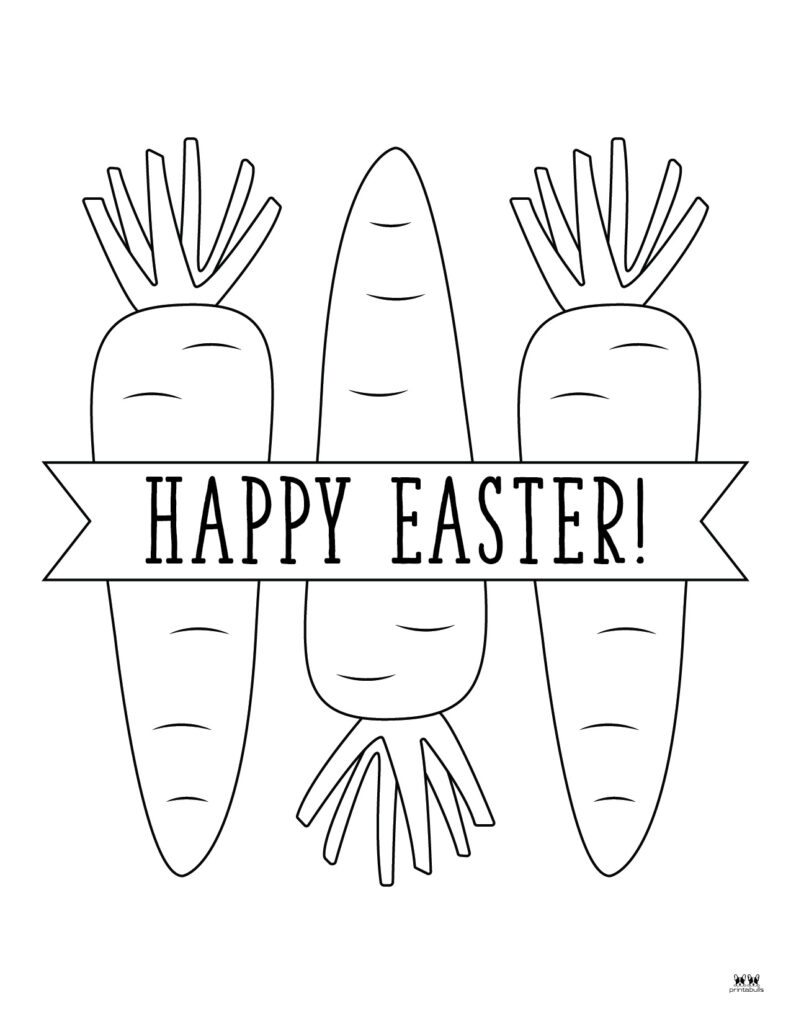 Printable Easter Coloring Page-Happy Easter 15