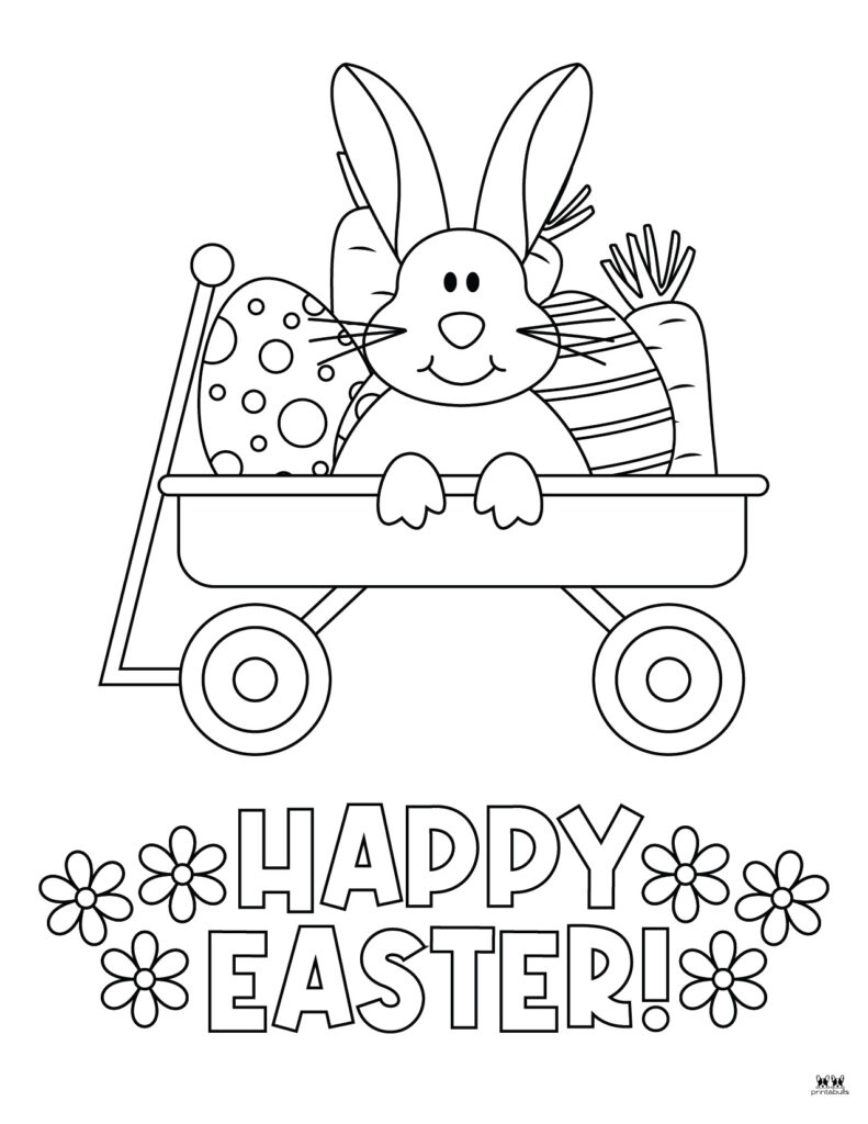 Printable Easter Coloring Page-Happy Easter 16