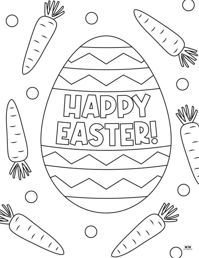 Printable Easter Coloring Page-Happy Easter 19