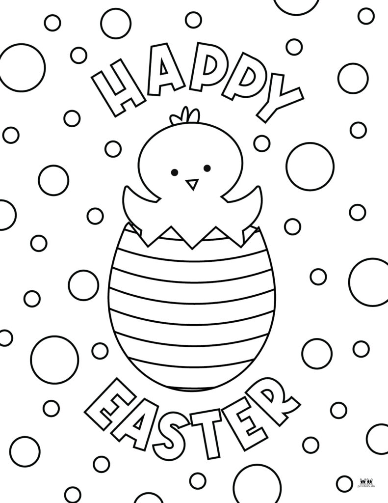 Printable Easter Coloring Page-Happy Easter 20