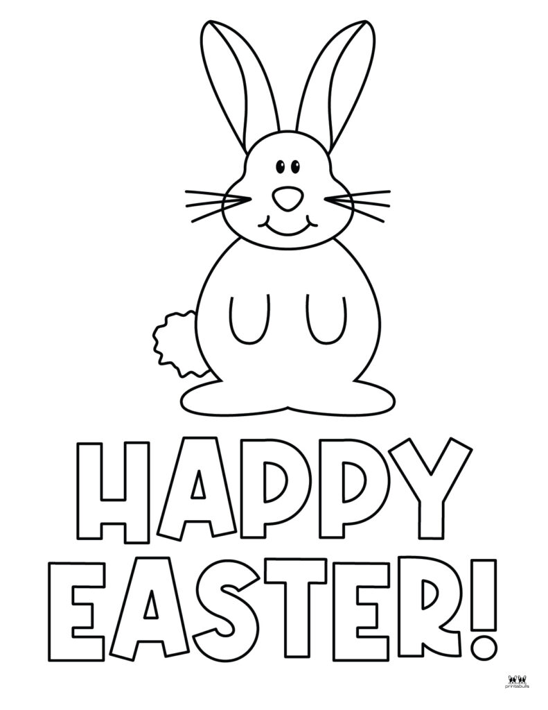 Printable Easter Coloring Page-Happy Easter 22