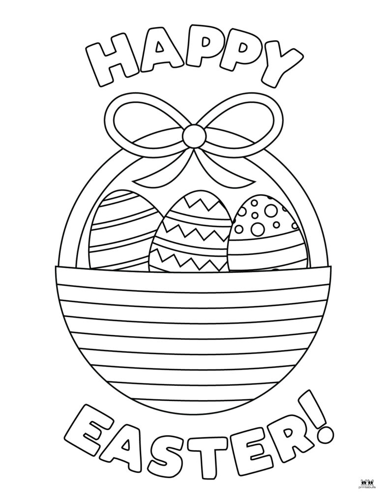 Printable Easter Coloring Page-Happy Easter 6