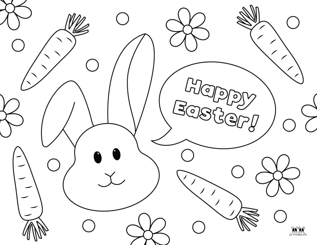 Printable Easter Coloring Page-Happy Easter 7