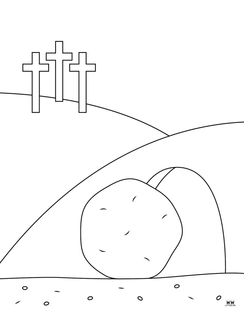 Printable Easter Coloring Page-Religious 5