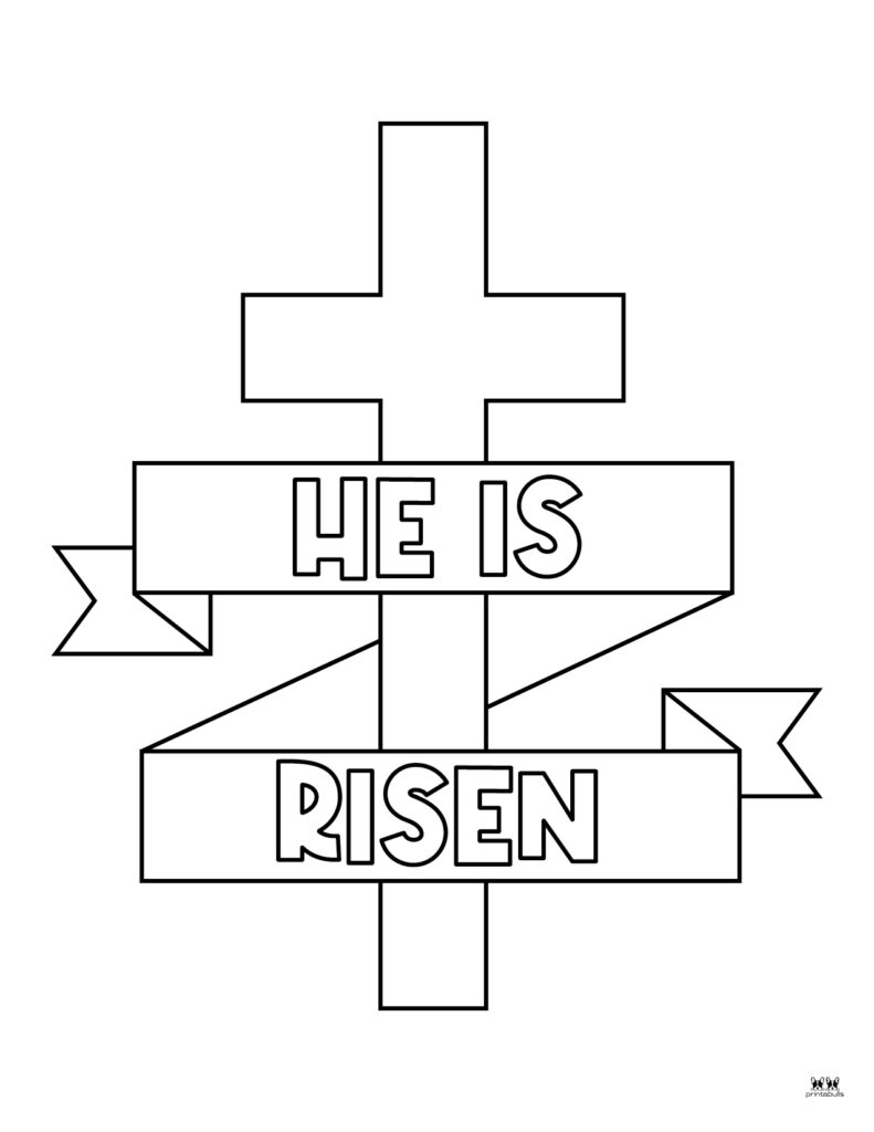 Printable Easter Coloring Page-Religious 6
