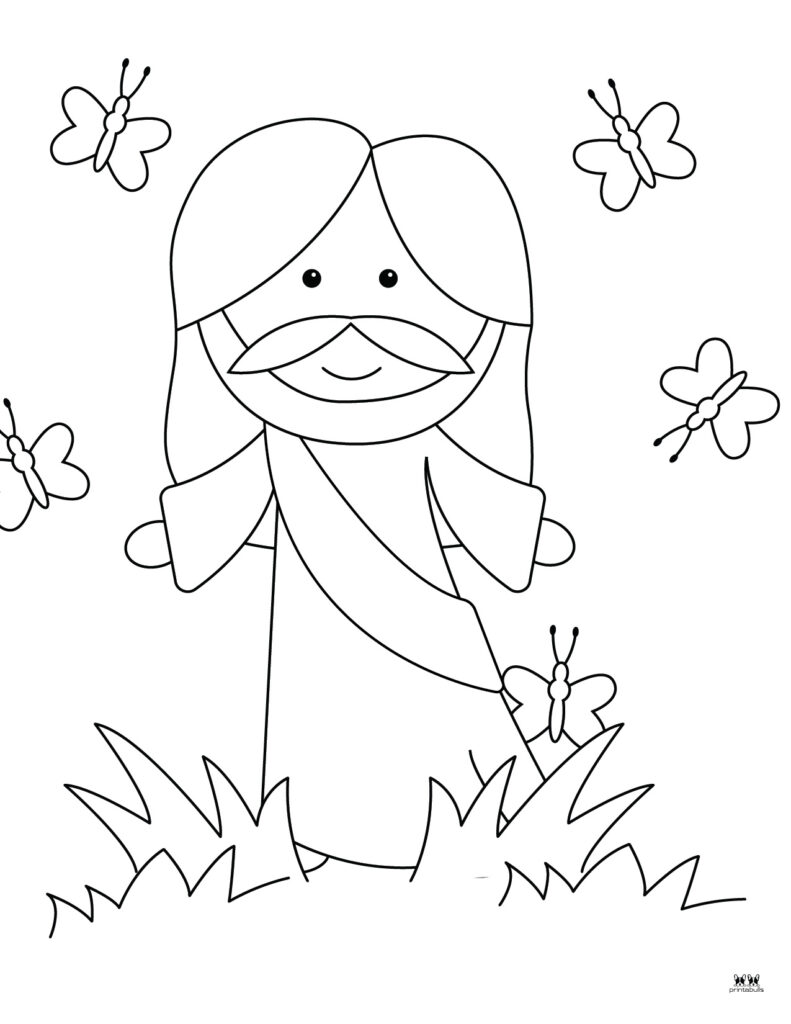 Printable Easter Coloring Page-Religious 8