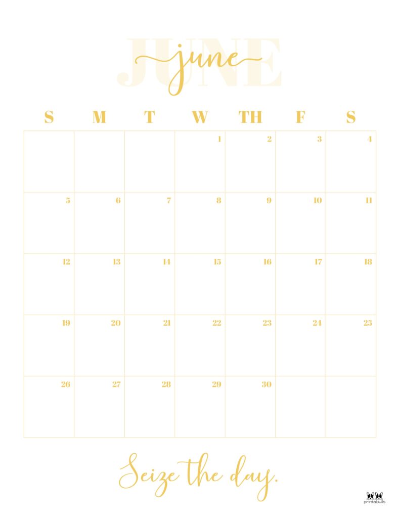 Printable June 2022 Calendar-Style 13