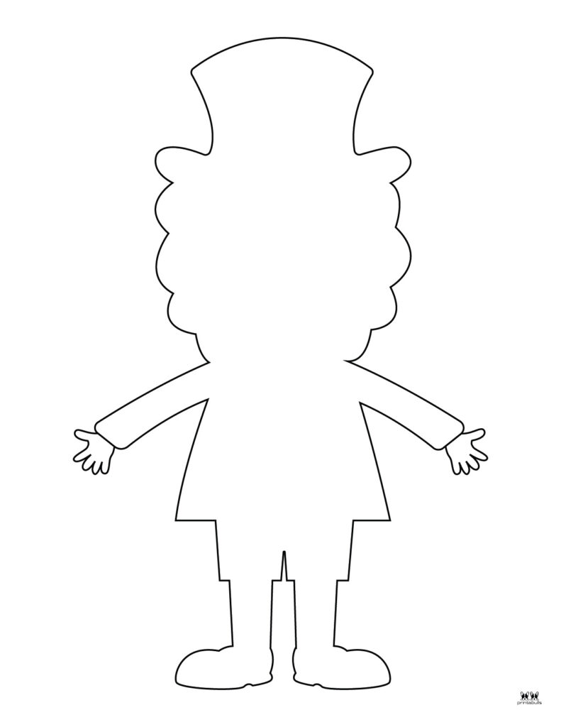 Blank Leprechaun Face Template