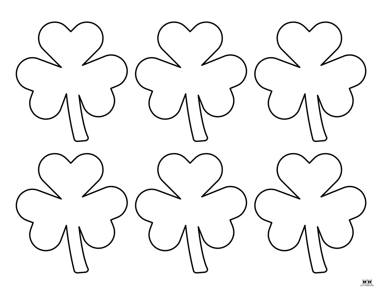 Shamrock Templates &amp; Coloring Pages - 30 FREE Printables | Printabulls