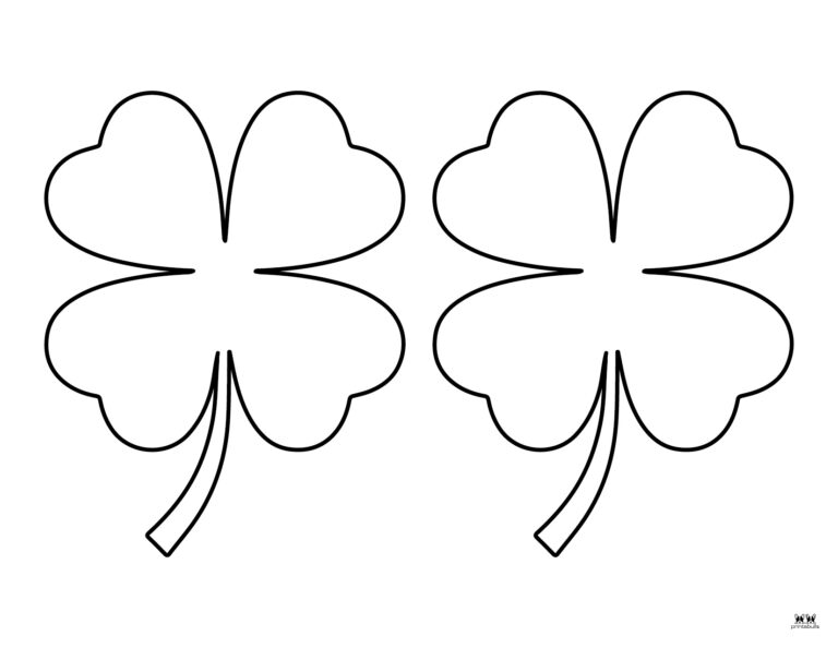 Shamrock Templates &amp; Coloring Pages - 30 FREE Printables | Printabulls