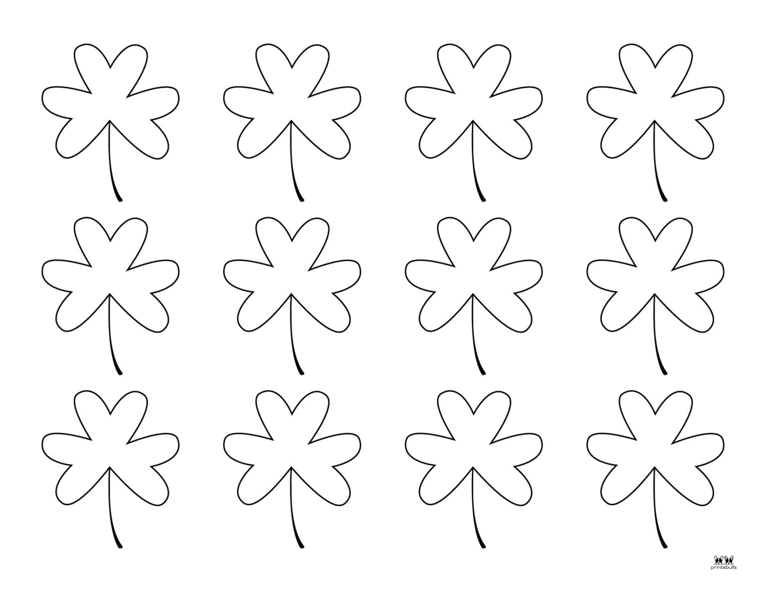 Shamrock Templates &amp; Coloring Pages - 30 FREE Printables | Printabulls