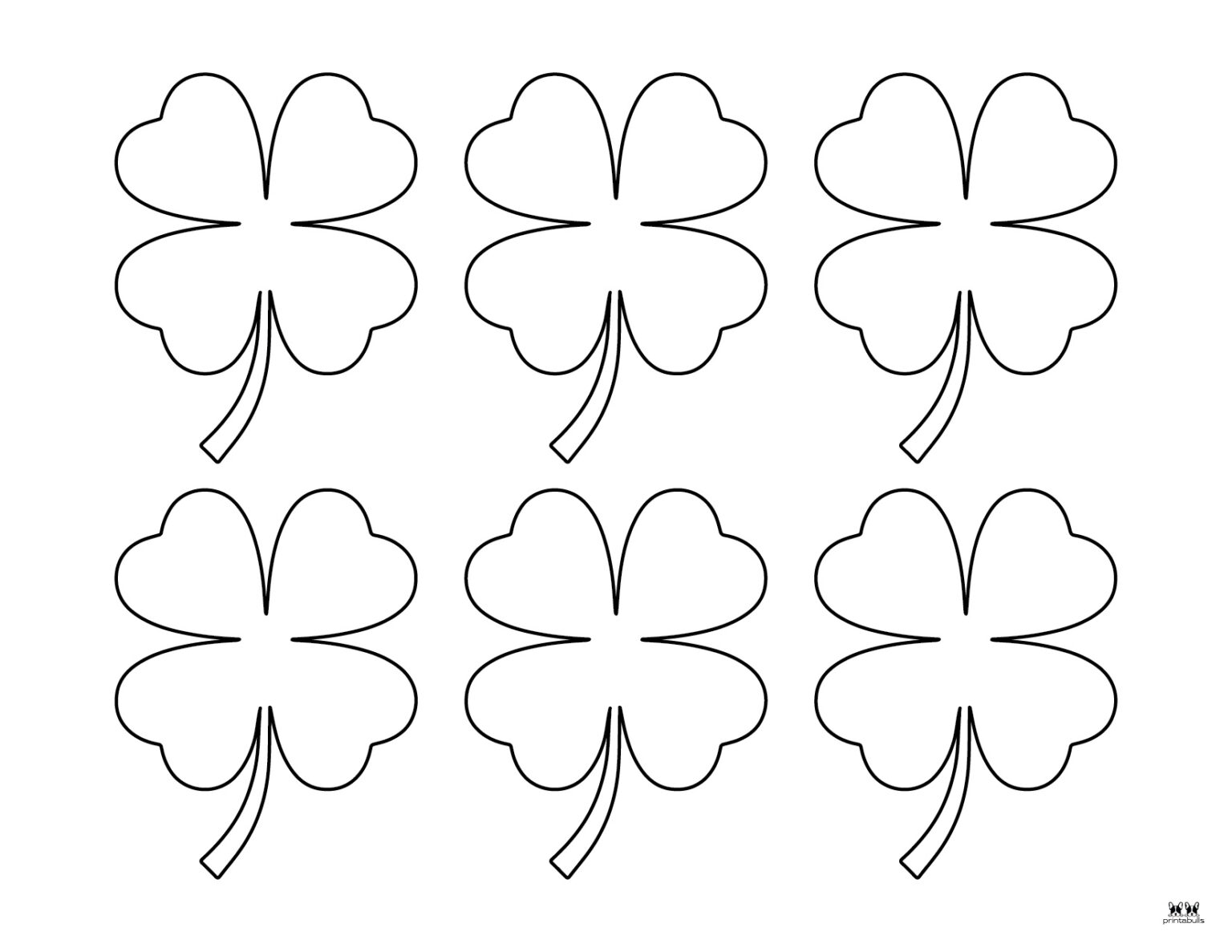 Shamrock Templates &amp; Coloring Pages - 30 FREE Printables | Printabulls