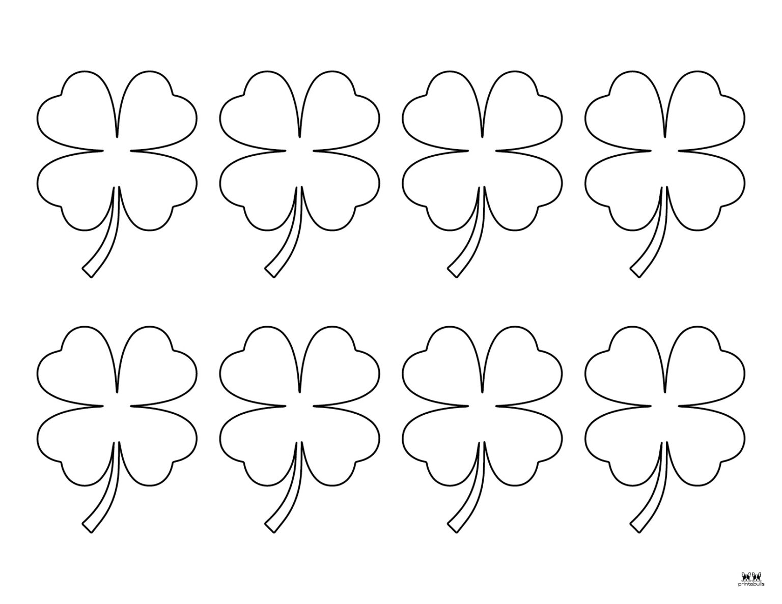 Shamrock Templates &amp; Coloring Pages - 30 FREE Printables | Printabulls