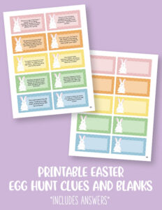 Easter Egg Hunt Clues - 75+ Free Printable Clues | Printabulls