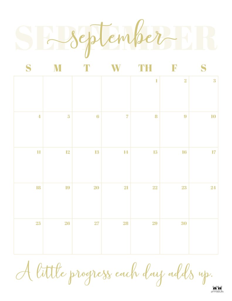 Printable September 2022 Calendar-Style 13