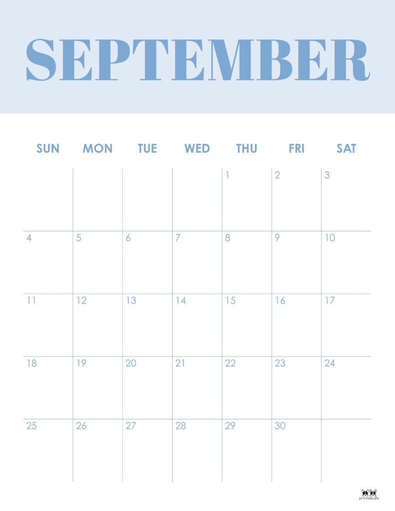 Printable September 2022 Calendar-Style 16