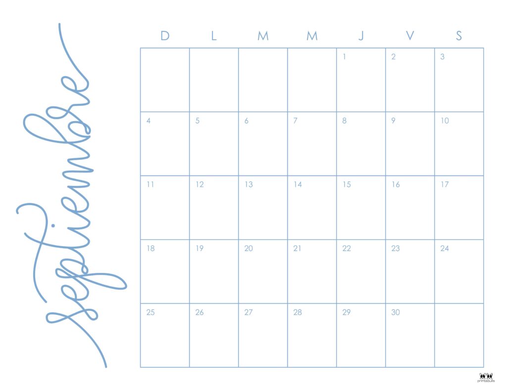 Printable September 2022 Calendar-Style 46