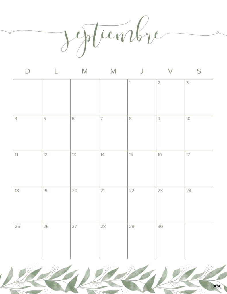 Printable September 2022 Calendar-Style 49