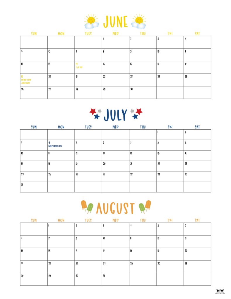 Printable Summer Calendar-10