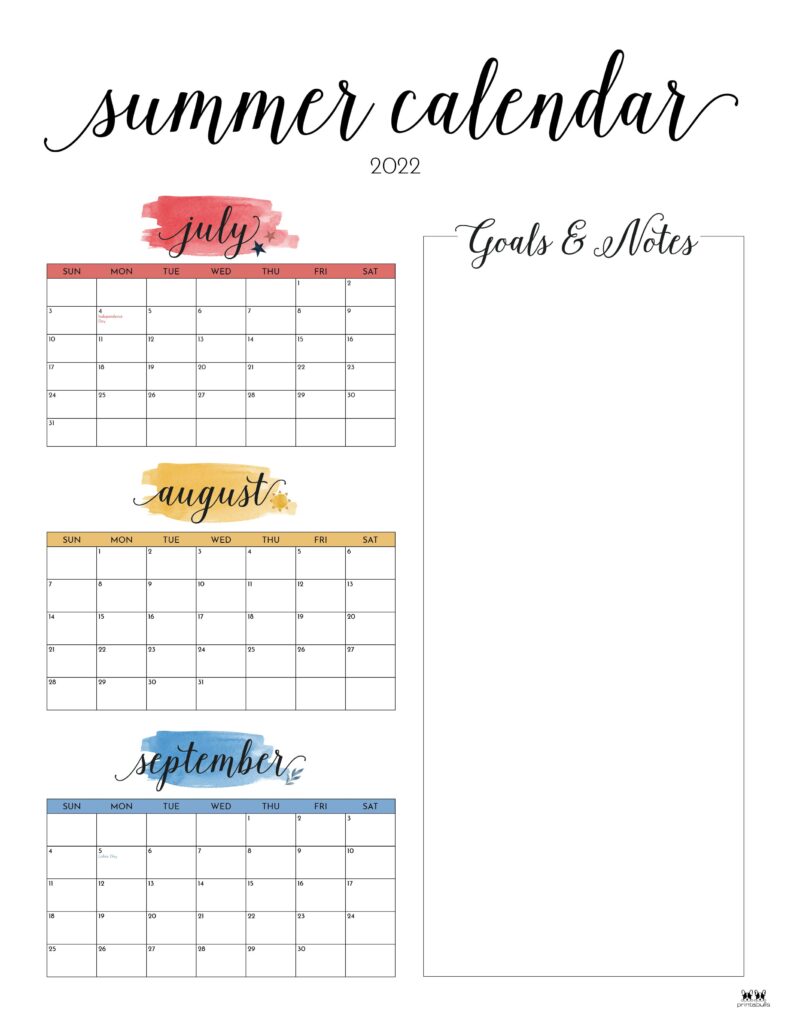 Printable Summer Calendar-13