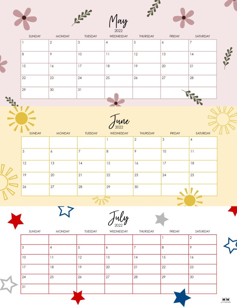 Printable Summer Calendar-4