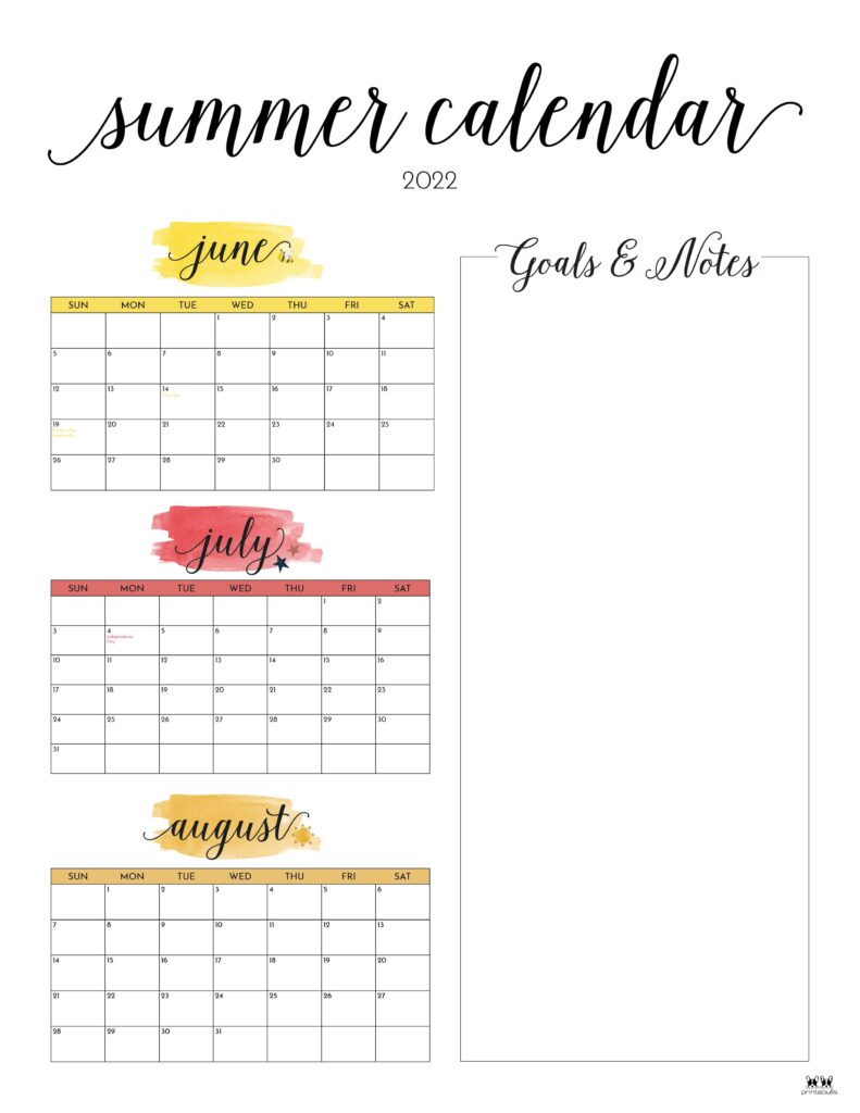 Printable Summer Calendar-8