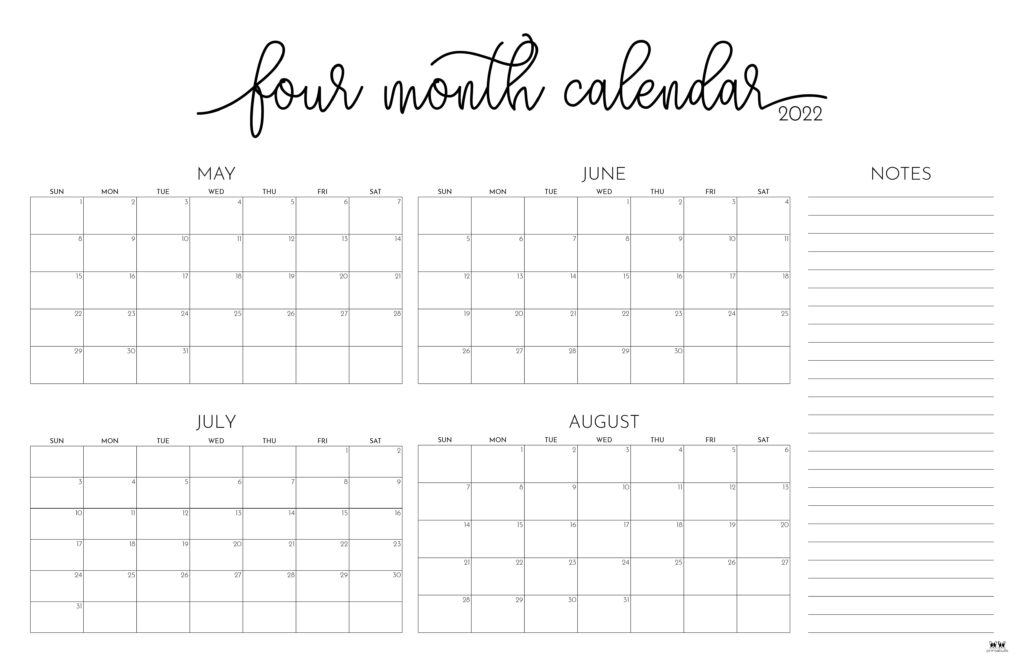 Four Month Calendar-11
