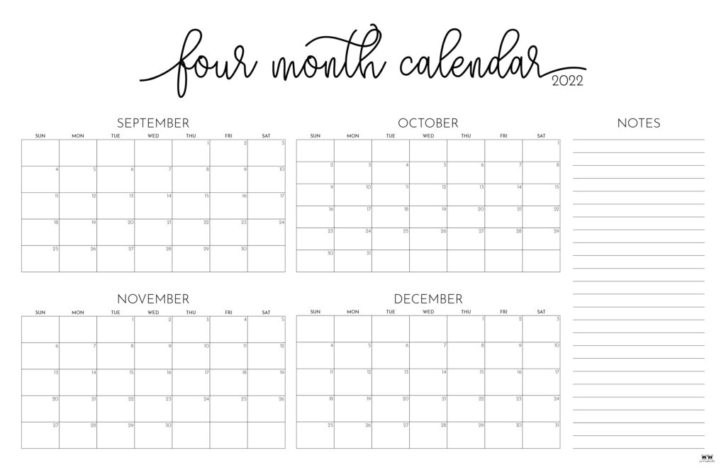 Four Month Calendar-16