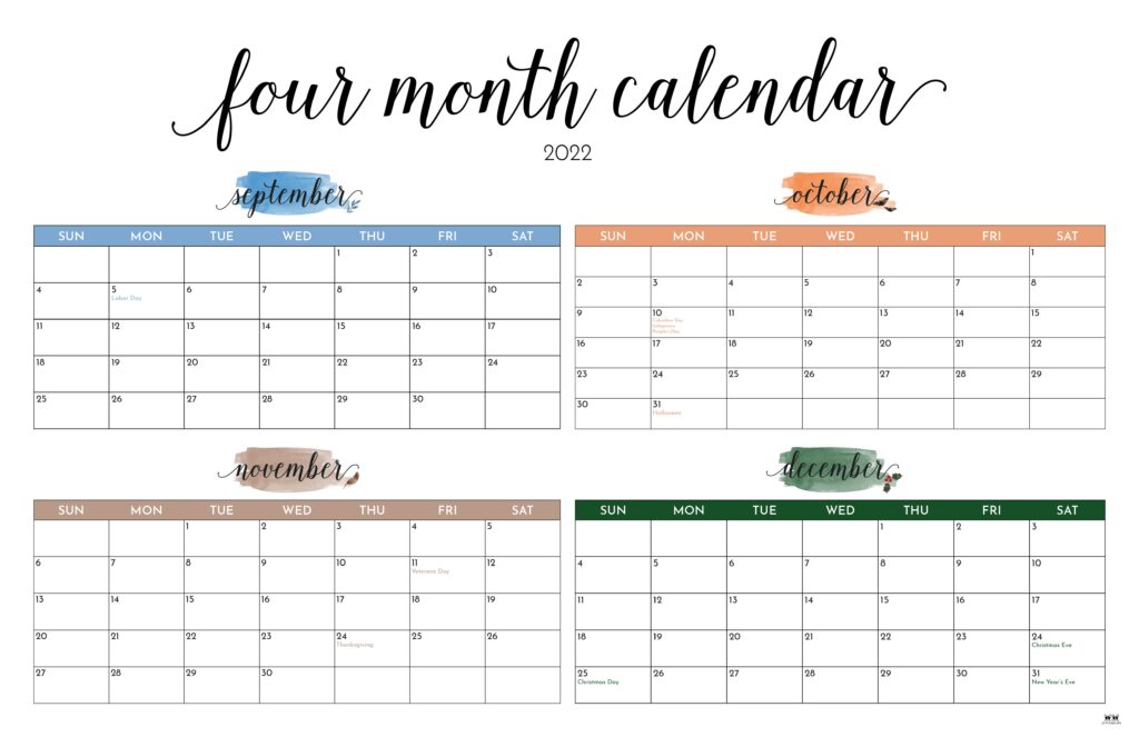 Four Month Calendar-18